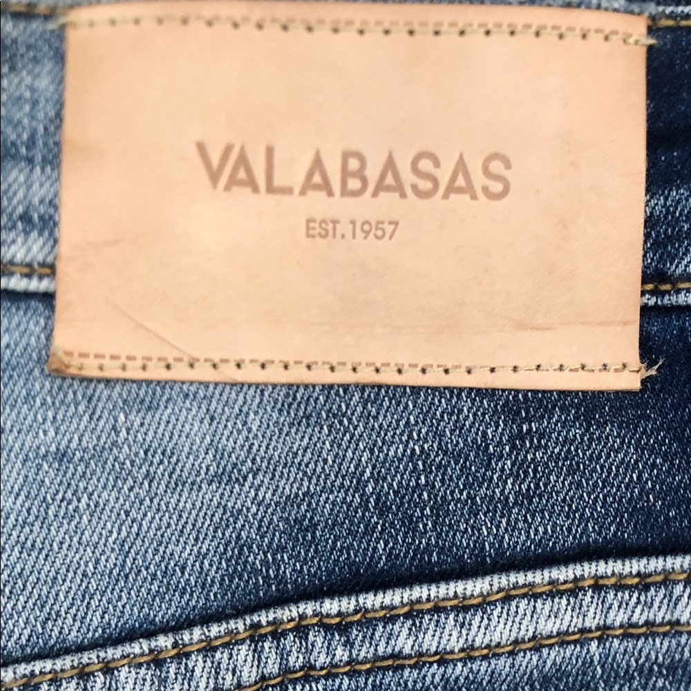 Valabasas Art Flower Circle Men’s Denim Stacked Jeans Blue Jeans - Size 36 - Picture 2 of 8